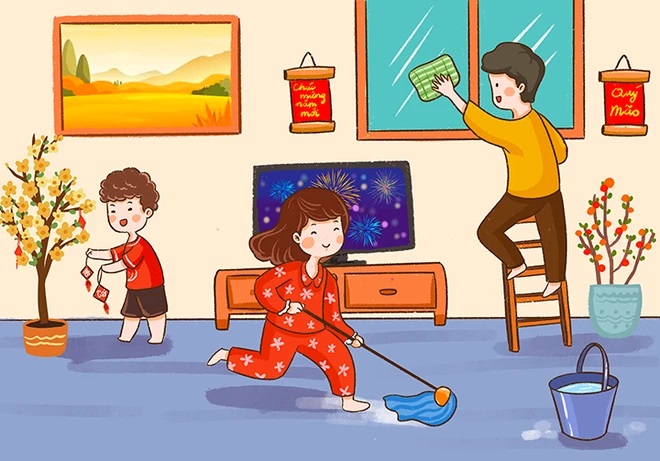 Dọn dẹp nhà cửa